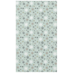 moderne Vintage Winterschneeflocken Tischdecke