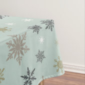 moderne Vintage Winterschneeflocken Tischdecke (Beispiel)