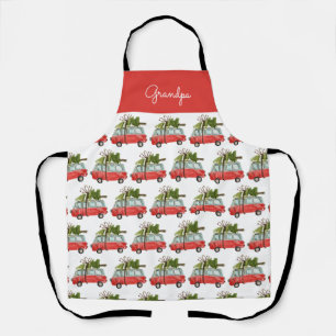 Moderne Vintage Wohnsiedlerfamilie Schürze