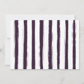 Moderne violette 3-Foto-Collage-Script-Abschluss Ankündigung (Rückseite)
