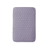 Moderne violette geometrische Würfelmuster Badematte (Vorderseite Vertikal)