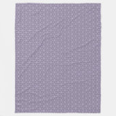 Moderne violette geometrische Würfelmuster Fleecedecke (Vorderseite)