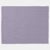 Moderne violette geometrische Würfelmuster Fleecedecke (Vorderseite (Horizontal))