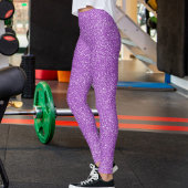 Moderne violette Glitter-Sparkles-Muster-Sport-Ges Leggings