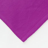 Moderne violette Gradient-Ombre & editierbarer wei Fleecedecke (Ecke)
