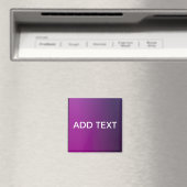 Moderne violette Gradient-Ombre & editierbarer wei Magnet (In Situ (Geschirrspüler))