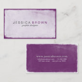 Moderne violette lila Tafel-Geschäfts-Karte Visitenkarte (Vorne/Hinten)