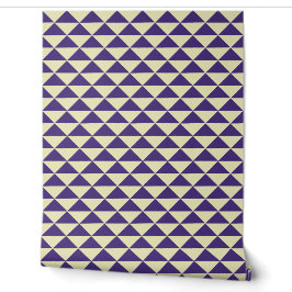 Moderne violette und cremefarbene geometrische Dre Tapete