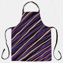 Moderne violette und goldene diagonale Streifen Sc