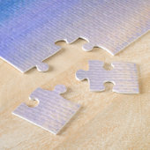 Moderne Violette und Goldene Strahlen-Abstrakte Ku Puzzle (Seite)