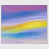 Moderne Violette und Goldene Strahlen-Abstraktion Geschenkpapier (Flach)