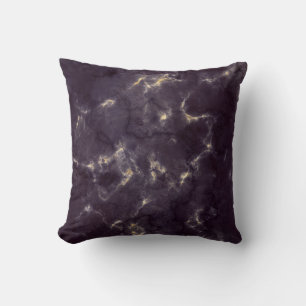 Moderne violette und graue Marmor-Wurfkissen mit G Kissen
