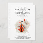 Moderne Violinmusik - Einladung & Programm (Vorne/Hinten)