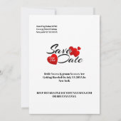 Moderne VIP Minimalistische personalisieren Foto H Einladung (Rückseite)