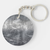 Moderne Virgo Zodiac Signing Grunge gestört Stil Schlüsselanhänger (Rückseite)