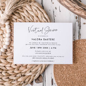 Moderne virtuelle Dusche Einladung