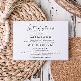 Moderne virtuelle Dusche Einladung