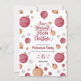 Moderne virtuelle Weihnachtsgebäck Einladung