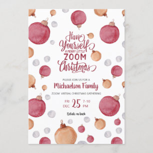 Moderne virtuelle Weihnachtsgebäck Einladung