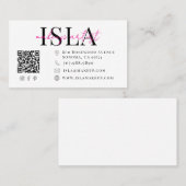 Moderne Visagistin Script Name Visitenkarte (Vorne/Hinten)