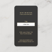 Moderne Visitenkarte (Rückseite)
