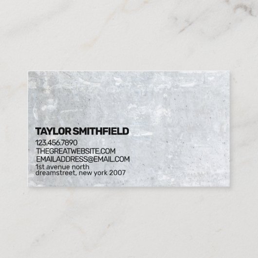 Moderne Visitenkarte (Rückseite)