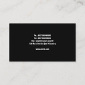 moderne Visitenkarte (Rückseite)