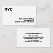 Moderne Visitenkarte (Vorne/Hinten)