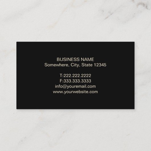 Moderne Visitenkarte (Rückseite)