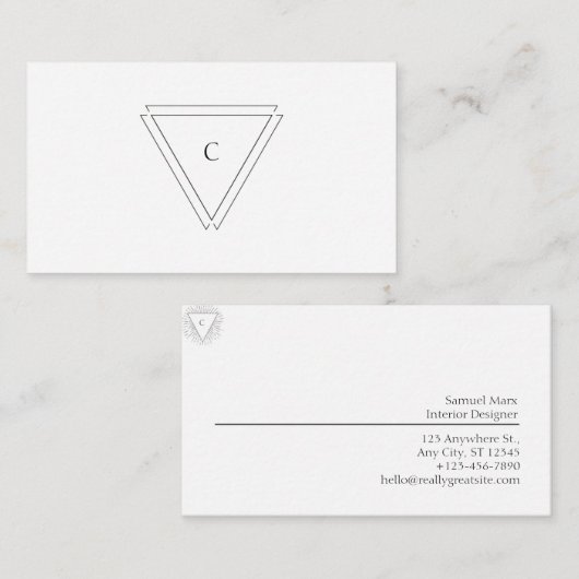 Moderne Visitenkarte (Vorne/Hinten)