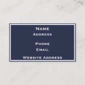 Moderne Visitenkarte (Rückseite)