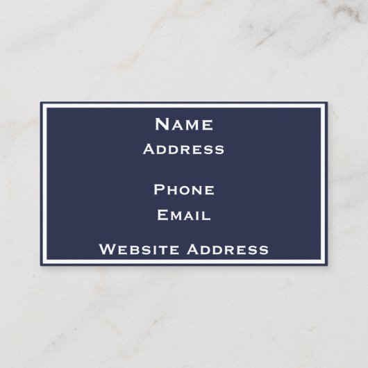 Moderne Visitenkarte (Rückseite)
