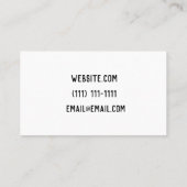 moderne Visitenkarte (Rückseite)