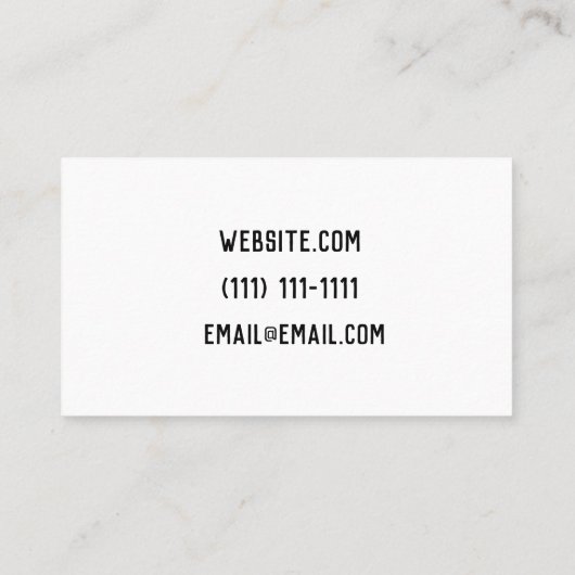 moderne Visitenkarte (Rückseite)