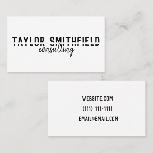 moderne Visitenkarte (Vorne/Hinten)