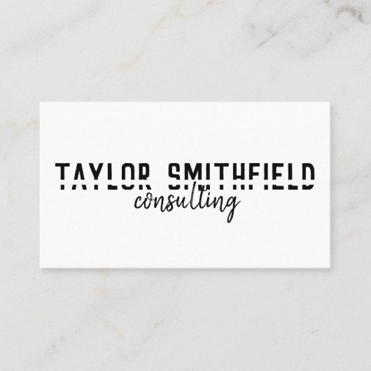 moderne Visitenkarte (Vorderseite)