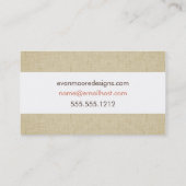 Moderne Visitenkarte (Rückseite)