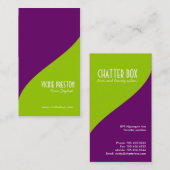 Moderne Visitenkarte (Vorne/Hinten)