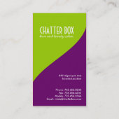 Moderne Visitenkarte (Rückseite)