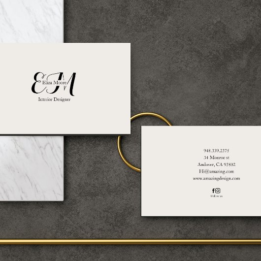 Moderne Visitenkarte