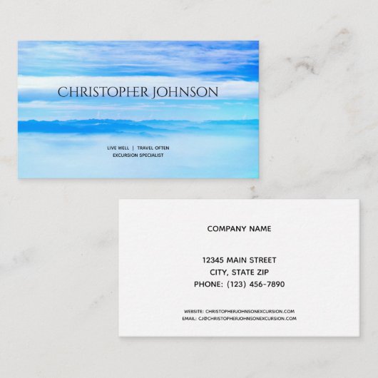 Moderne Visitenkarte (Vorne/Hinten)