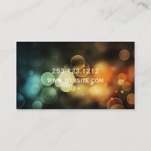 Moderne Visitenkarte (Rückseite)