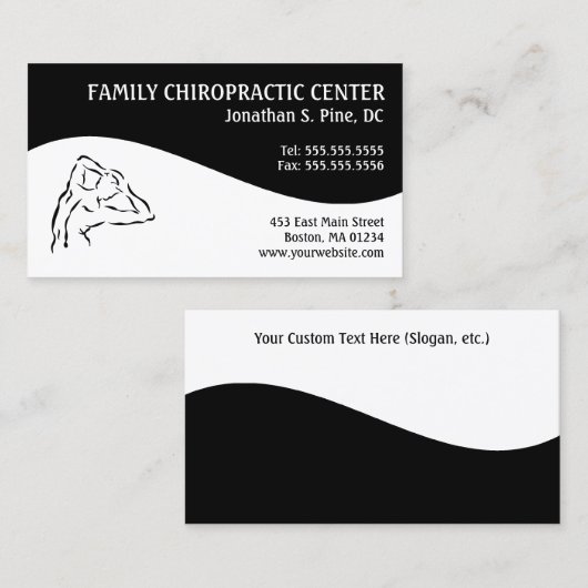 Moderne Visitenkarte (Vorne/Hinten)