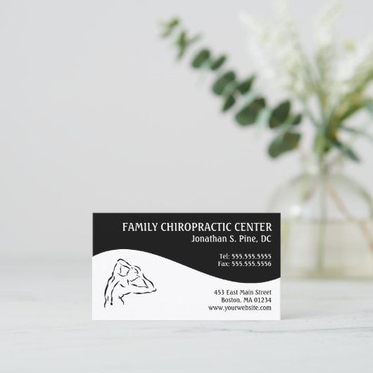 Moderne Visitenkarte (Stehend Vorderseite)