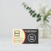 Moderne Visitenkarte (Stehend Vorderseite)