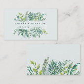 Moderne Visitenkarte aus Blattwerk (Vorne/Hinten)