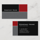 Moderne Visitenkarte-Bau-Rot-Streifen Visitenkarte (Vorne/Hinten)