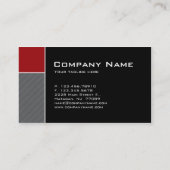 Moderne Visitenkarte-Bau-Rot-Streifen Visitenkarte (Rückseite)