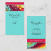 Moderne Visitenkarte-bunter Salon Visitenkarte (Vorne/Hinten)