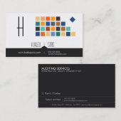 Moderne Visitenkarte der Fliesen-Reihen-No.3 (Vorne/Hinten)